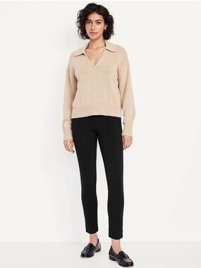 OLD NAVY Stevie Extra High Rise Skinny Ponte Pant | Black Jack | Size Medium